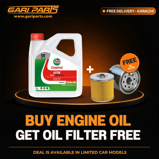 Castrol GTX Essential 20W-50 Engine Oil 3L Engine Oil + Free Oil Filter with Free Delivery in Karachi