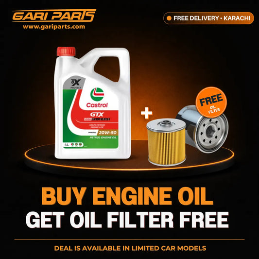Castrol GTX Essential 20W-50 Engine Oil 4L Engine Oil + Free Oil Filter with Free Delivery in Karachi