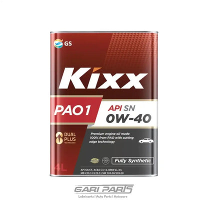 0W-40 KIXX G-1, SYNTHETIC PAO API SN PETROL ENGINE MOTOR OIL GENUINE BUY FROM GARIPARTS