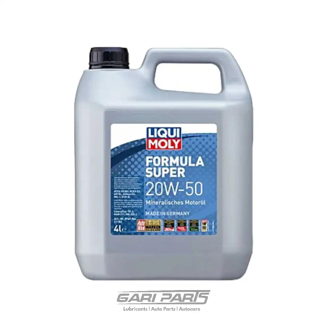 20W-50 LIQUI MOLY FORMULA SUPER API SL PETROL ENGINE MOTOR OIL GENUINE BUY FROM GARIPARTS