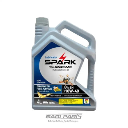 10W-40 LUBRICATOR SPARK SUPREME SYNTHETIC API SN PETROL ENGINE MOTOR OIL GENUINE BUY FROM GARIPARTS