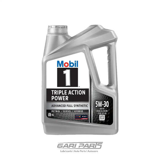5W-30 Mobil 1 IMPORTED Powerpack Triple Action Power+ ADVACED FUEL ECONOMY FULLY SYNTHETIC API SP PETROL ENGINE MOTOR OIL GENUINE BUY FROM GARIPARTS