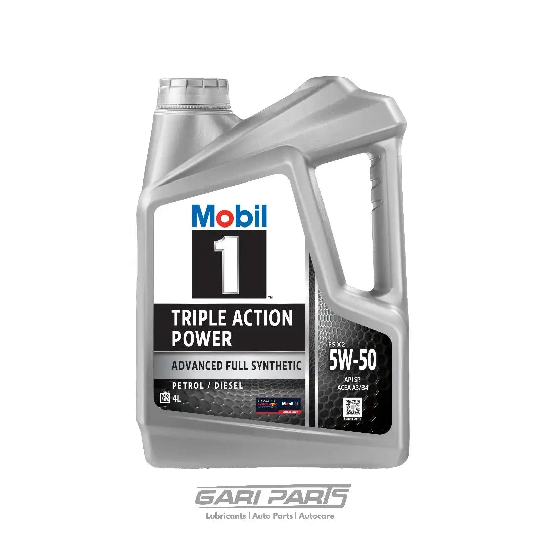 5W-50 Mobil 1 IMPORTED Powerpack Triple Action Power+ ADVACED FUEL ECONOMY FULLY SYNTHETIC API SP PETROL ENGINE MOTOR OIL GENUINE BUY FROM GARIPARTS