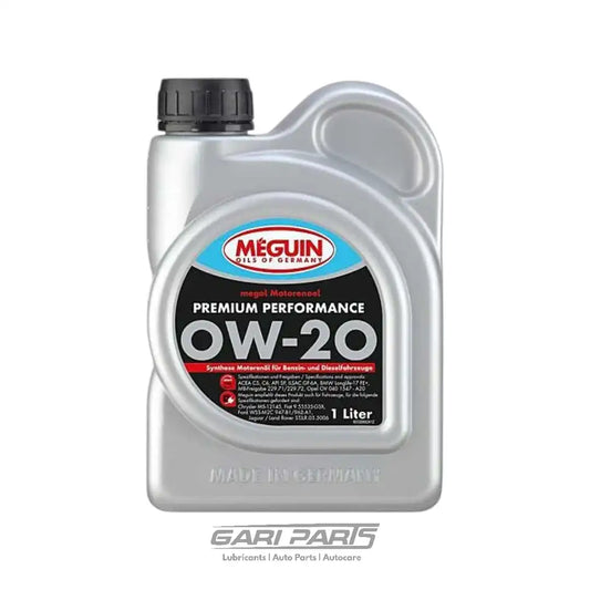 0W-20 MEGUIN PREMIUM PERFORMANCE C5 API SP PETROL ENGINE MOTOR OIL GENUINE BUY FROM GARIPARTS