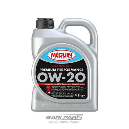 0W-20 MEGUIN PREMIUM PERFORMANCE C5 API SP PETROL ENGINE MOTOR OIL GENUINE BUY FROM GARIPARTS