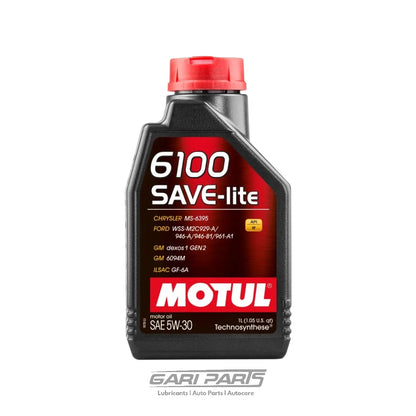 5W-30 MOTUL SAVE-LITE (Petrol & Diesel Lubricant) API SP DIESEL ENGINE MOTOR OIL GENUINE BUY FROM GARIPARTS