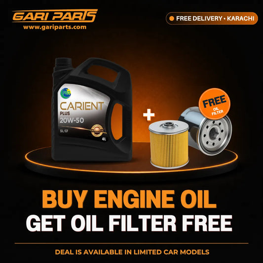 PSO Carient Plus 20W-50 Engine Oil 4L Engine Oil + Free Oil Filter with Free Delivery in Karachi