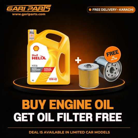 Shell Helix HX6 10W-40 Engine Oil 3L Engine Oil + Free Oil Filter with Free Delivery in Karachi