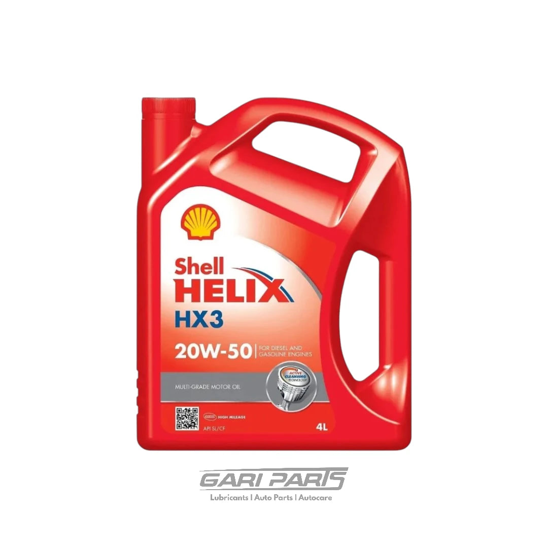 20W-50 Shell HELIX HX3 API SL/CF PETROL ENGINE MOTOR OIL GENUINE BUY FROM GARIPARTS