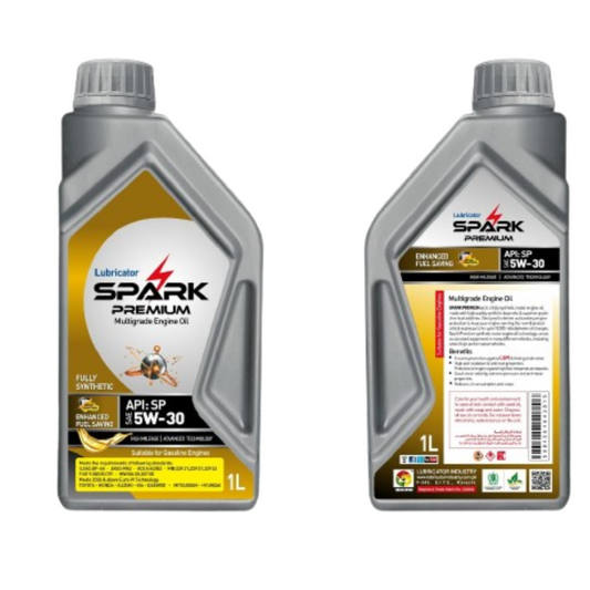 SPARK PREMIUM SYNTHETIC 5W-30 SP GASOLINE ENGINE OIL  LUBRICATOR