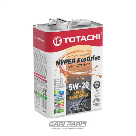 5W-20 TOTACHI GF-6A HYPER ECODRIVE FULLY SYNTHETIC API SP PETROL ENGINE MOTOR OIL GENUINE BUY FROM GARIPARTS