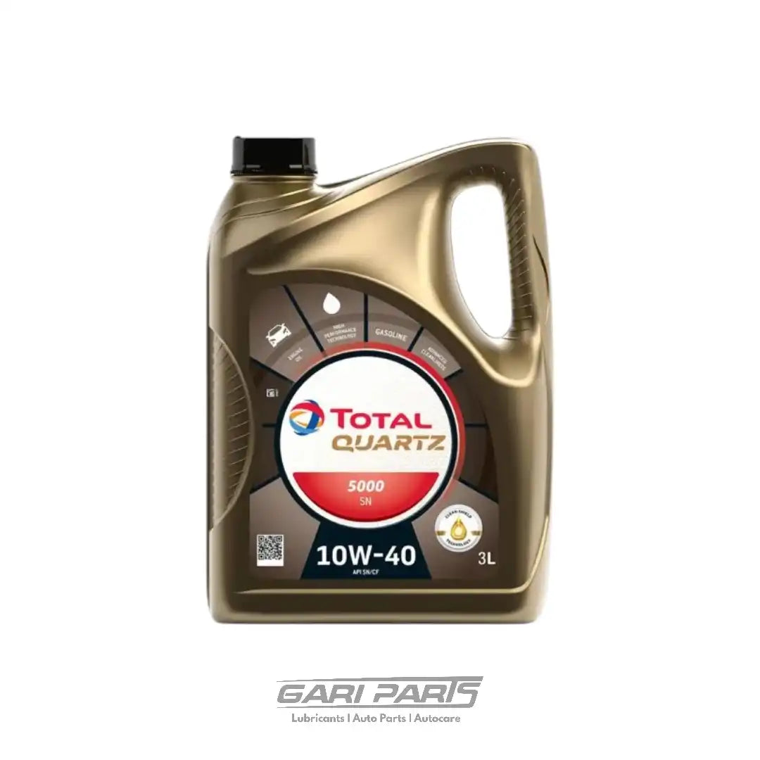 10W-40 TOTAL PARCO QUARTZ 5000 API SN PETROL ENGINE MOTOR OIL GENUINE BUY FROM GARIPARTS