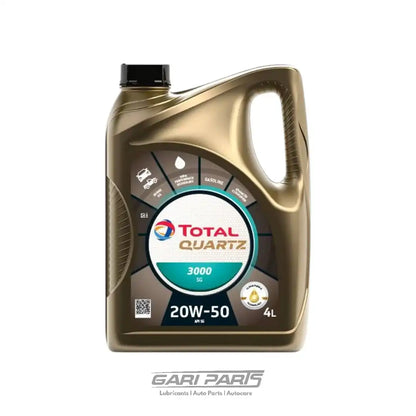 20W-50 TOTAL PARCO QUARTZ 3000 API SG PETROL ENGINE MOTOR OIL GENUINE BUY FROM GARIPARTS