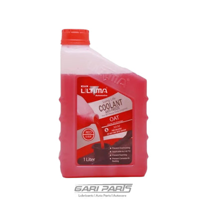 Coolant 50/50 PRE DILUTED , ANTI FREEZE UlTIMA 1 LITER RED