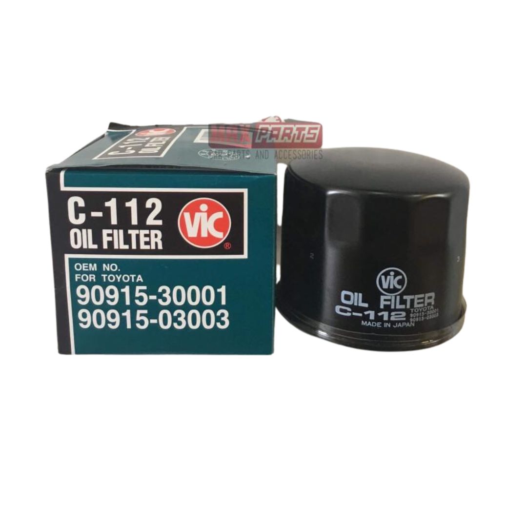 TOYOTA 2.0 D COROLLA OIL FILTER VIC MADE IN JAPAN C-112