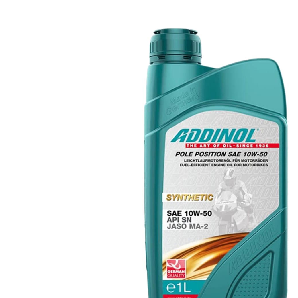 ADDINOL 10W-50 Pole Position 10W-50 JASO MA-2 (Fully Synthetic) JASO MA-2 BIKE ENGINE MOTOR OIL 1 LITRE