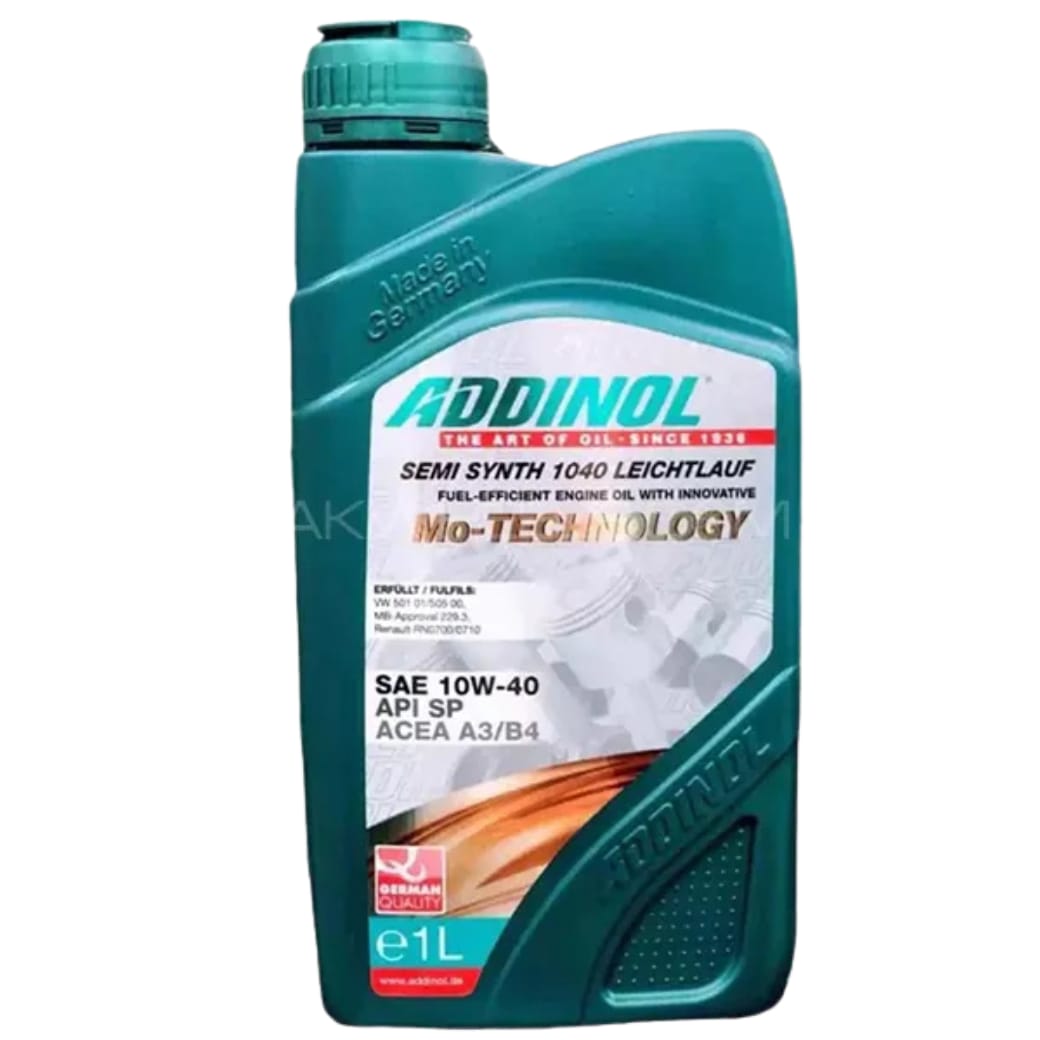 ADDINOL 10W-40 Semi Synth 10W-40 Leichtlauf Mo-Technology ACEA A3 / B4 SP SP PETROL ENGINE MOTOR OIL 1 LITRE