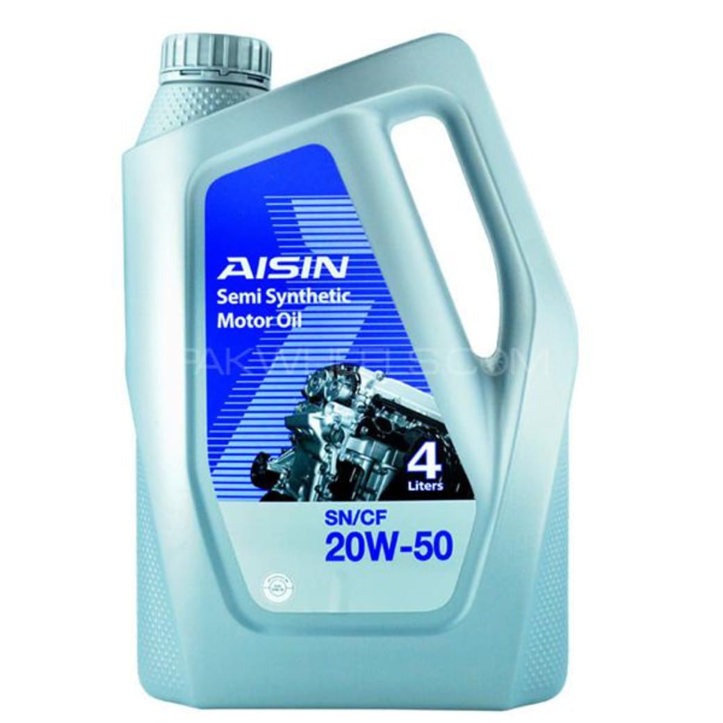 AISIN 20W-50 20W-50 SEMI SYNTHETIC (SN) MADE IN KOREA SN PETROL ENGINE MOTOR OIL 4 LITRE