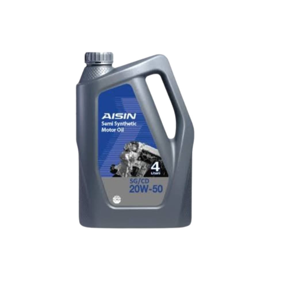AISIN 20W-50 20W-50 CF-4/SG SEMI SYTHETIC MADE IN KOREA CF-4 DIESEL ENGINE MOTOR OIL 4 LITRE