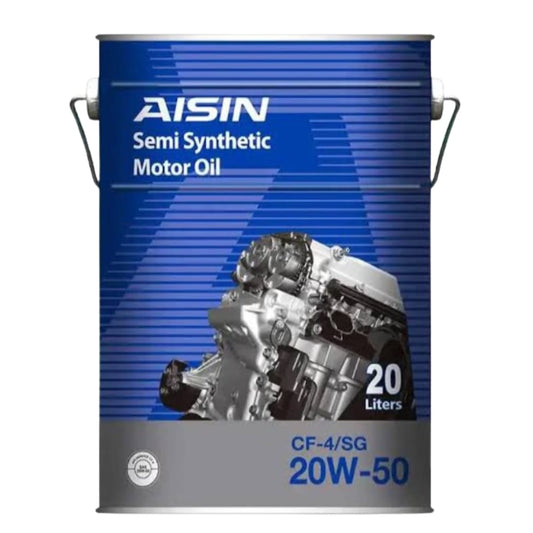 AISIN 20W-50 20W-50 CF-4/SG SEMI SYTHETIC MADE IN KOREA CF-4 DIESEL ENGINE MOTOR OIL 20 LITRE