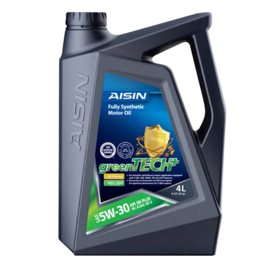 AISIN 5W-30 5W-30 FULLY SYENTHETIC SN+ MADE IN KOREA SN+ PETROL ENGINE MOTOR OIL 4 LITRE