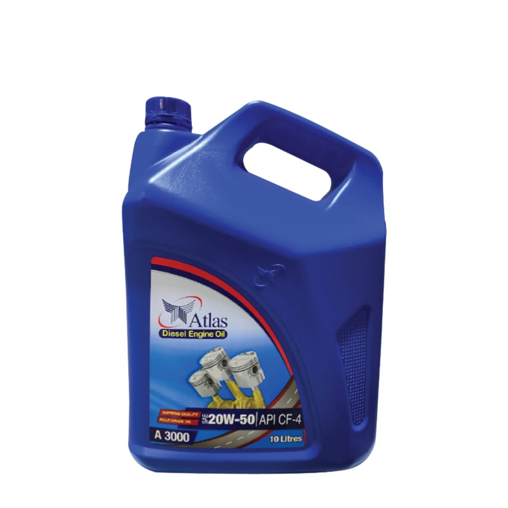 ATLAS 20W-50 MOTOR ENGINE OIL SAE 20W-50 API CF-4 SILVER 400 CF-4 DIESEL ENGINE MOTOR OIL 10 LITRE