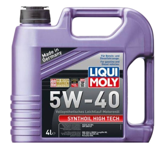 LIQUI MOLY 5W-40 SYNTHOIL HIGH TECH 5W-40 API-SM SM PETROL ENGINE MOTOR OIL 4 LITRE
