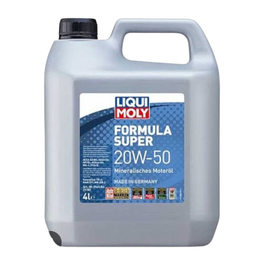 LIQUI MOLY 20W-50 FORMULA SUPER 20W-50 API-SL SL PETROL ENGINE MOTOR OIL 4 LITRE