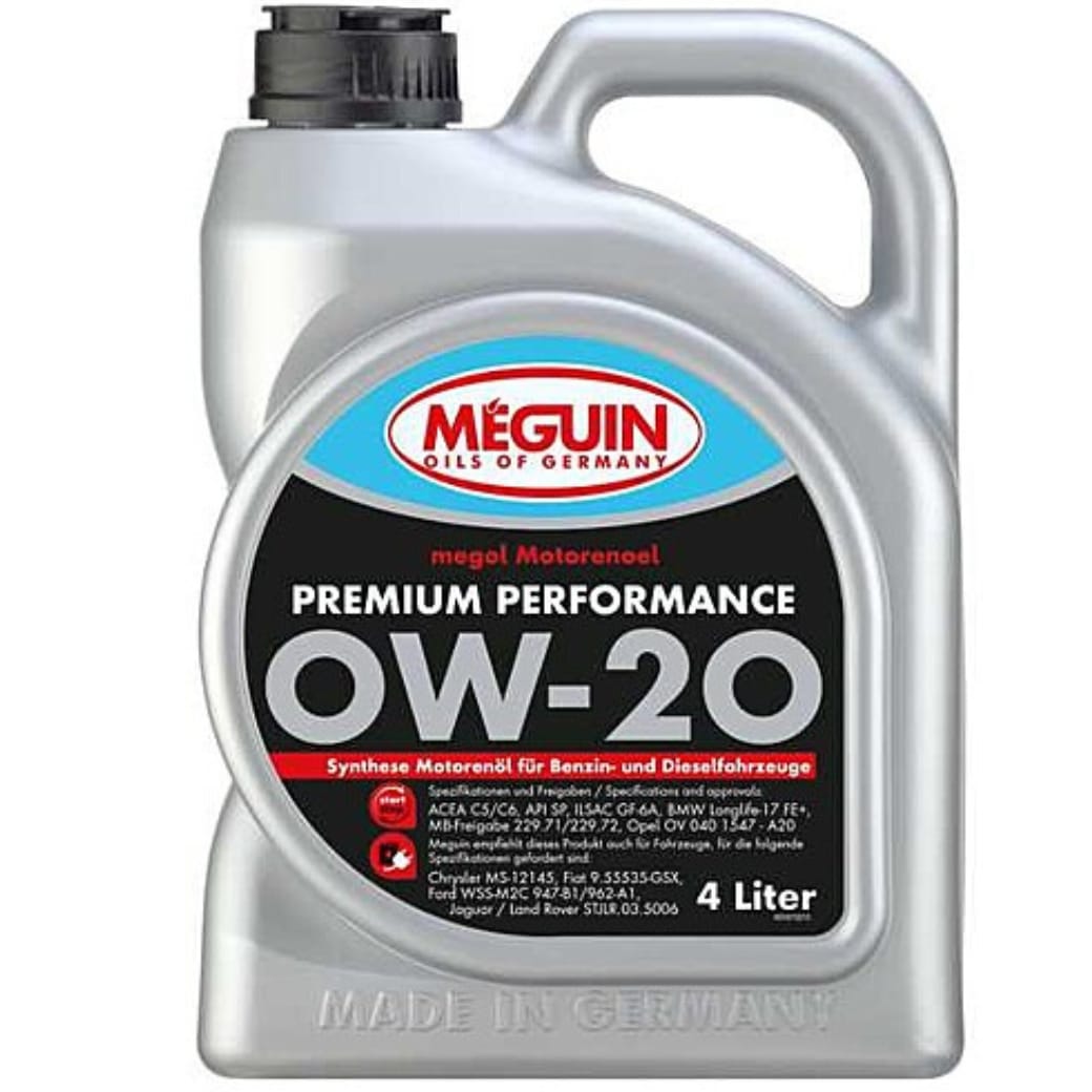 MEGUIN 0W-20 PREMIUM PERFORMANCE OW20 C5 (SP SP PETROL ENGINE MOTOR OIL 4 LITRE