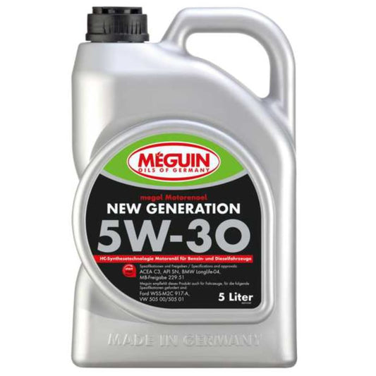 MEGUIN 5W-30 NEW GENERATION 5W30 SN PETROL ENGINE MOTOR OIL 5 LITRE