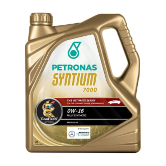 PETRONAS 0W-16 SYNTIUM 7000 0W-16 FOUR WHEELERS GASOLINE HYBIRD ENGINE OIL FULLY SYNTHETIC API SP SP PETROL ENGINE MOTOR OIL 4 LITRE