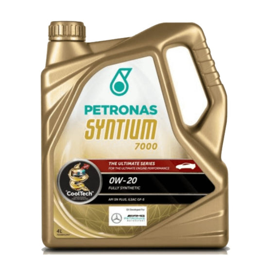 PETRONAS 0W-20 SYNTIUM 7000 0W-20 FOUR WHEELERS GASOLINE HYBIRD ENGINE OIL FULLY SYNTHETIC API SP SP PETROL ENGINE MOTOR OIL 4 LITRE