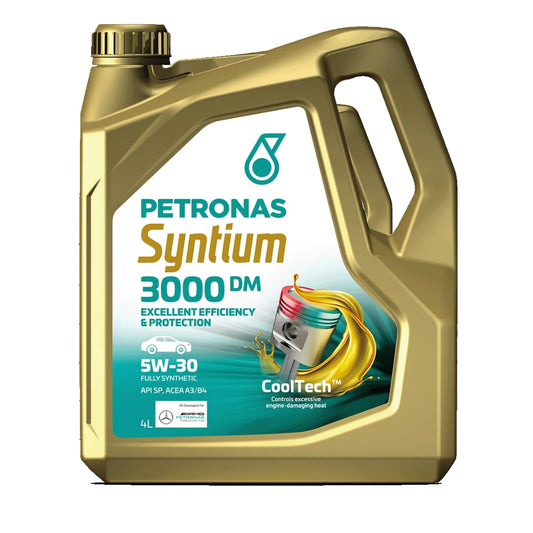 PETRONAS 5W-30 SYNTIUM 3000 5W-30 FOUR WHEELERS GASOLINE ENGINE OIL SYNTHETIC API SN SN PETROL ENGINE MOTOR OIL 4 LITRE