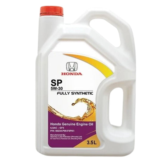 HONDA GENUINE 5W-30 5W-30 SP FULLY SYNTHETIC GF-6 SP PETROL ENGINE MOTOR OIL 3.5 LITRE