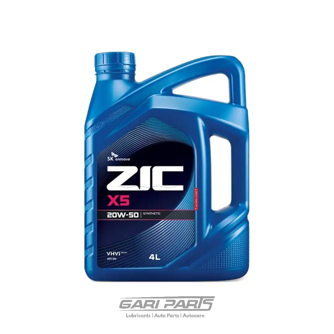20W-50 ZIC X5 (HI FLOW) API SN PETROL ENGINE MOTOR OIL GENUINE BUY FROM GARIPARTS
