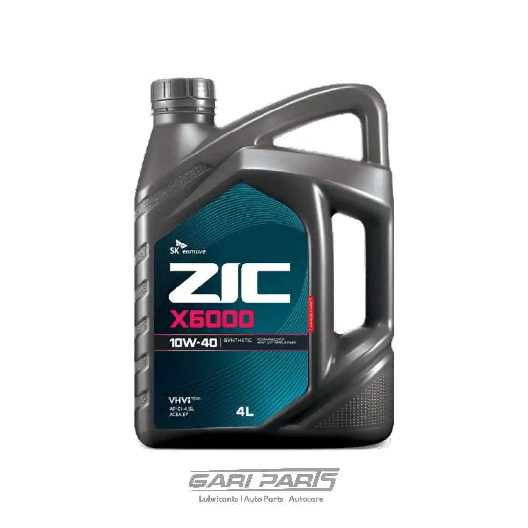 10W-40 ZIC X6000 DIESEL API CI-4 DIESEL ENGINE MOTOR OIL GENUINE BUY FROM GARIPARTS