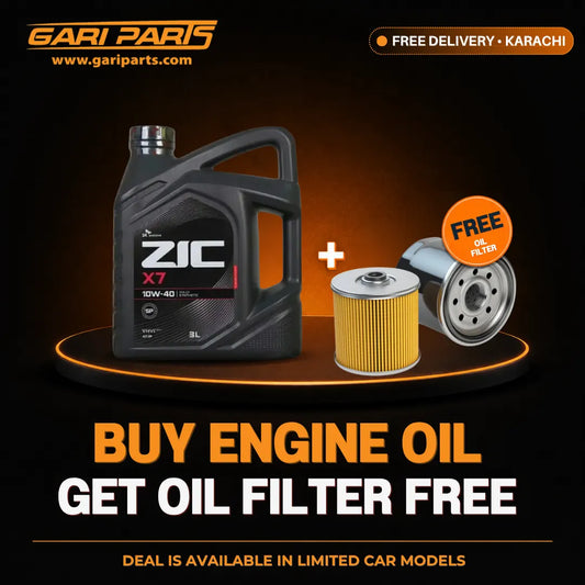 ZIC X7 10W-40 Engine Oil 3L Engine Oil + Free Oil Filter with Free Delivery in Karachi