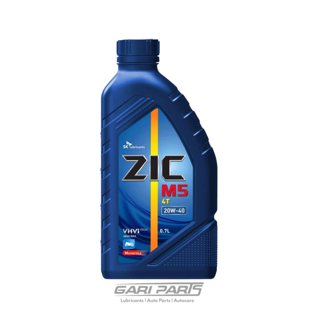 20W-40 ZIC M5 4T SAMI SYNTHETIC API JASO-MA2 BIKE ENGINE MOTOR OIL GENUINE BUY FROM GARIPARTS