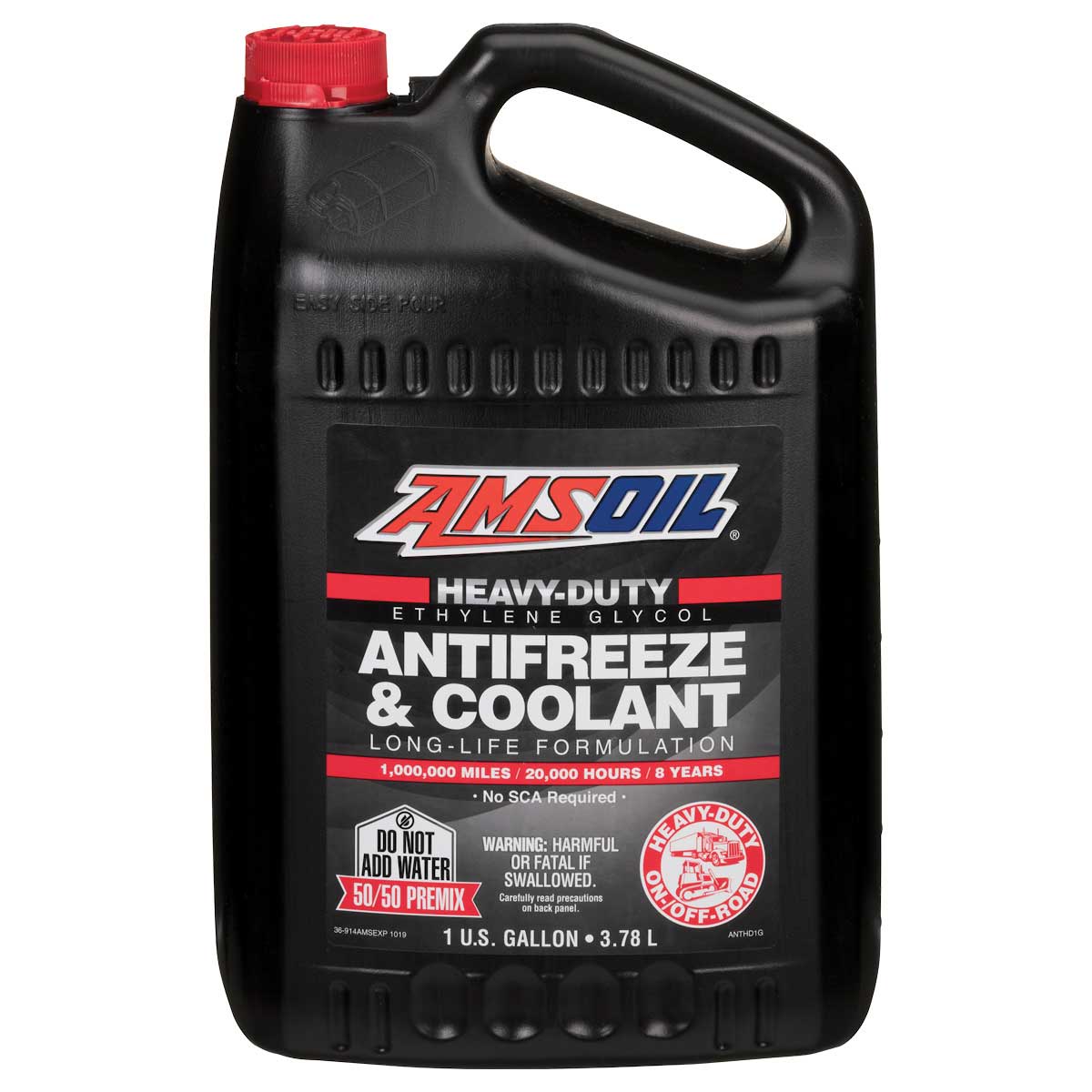 AMSOIL Long Life Coolant 50/50 Mix. CAR RED 3.78 liter