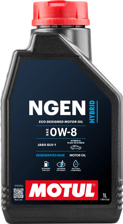 MOTUL 0W-8 8100 ESTER SERIES (PCMO) HYBRID 0W8 SP SP PETROL ENGINE MOTOR OIL 1 LITRE