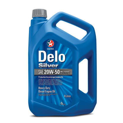 CALTEX  20W-50  DELO SLIVER MUTI GRADE 20W-50 (400) CF-4/SG  CF-4  DIESEL  ENGINE MOTOR OIL