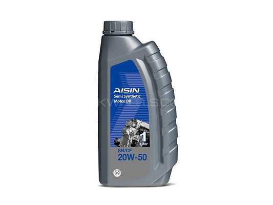 AISIN  20W-50  20W-50  SEMI SYNTHETIC (SN) MADE IN KOREA  SN  PETROL  ENGINE MOTOR OIL