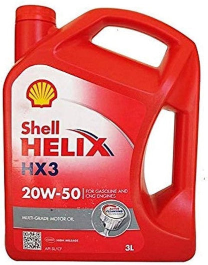 Shell   20W-50  HELIX HX3 20W-50 SL/CF  SL/CF  PETROL  ENGINE MOTOR OIL
